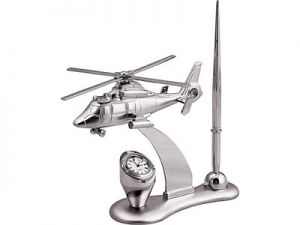Модель вертолета с часами и ручкой ― Интернет Магазин Дворец Подарков